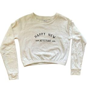 2/$15 Aerie Cream Cropped Sweatshirt XS